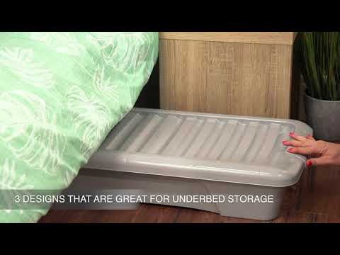 Pack of 2 x 80L Home Upcycled Plastic Croc Boxes with Attached Lid-Wham-Plastic Box Shop