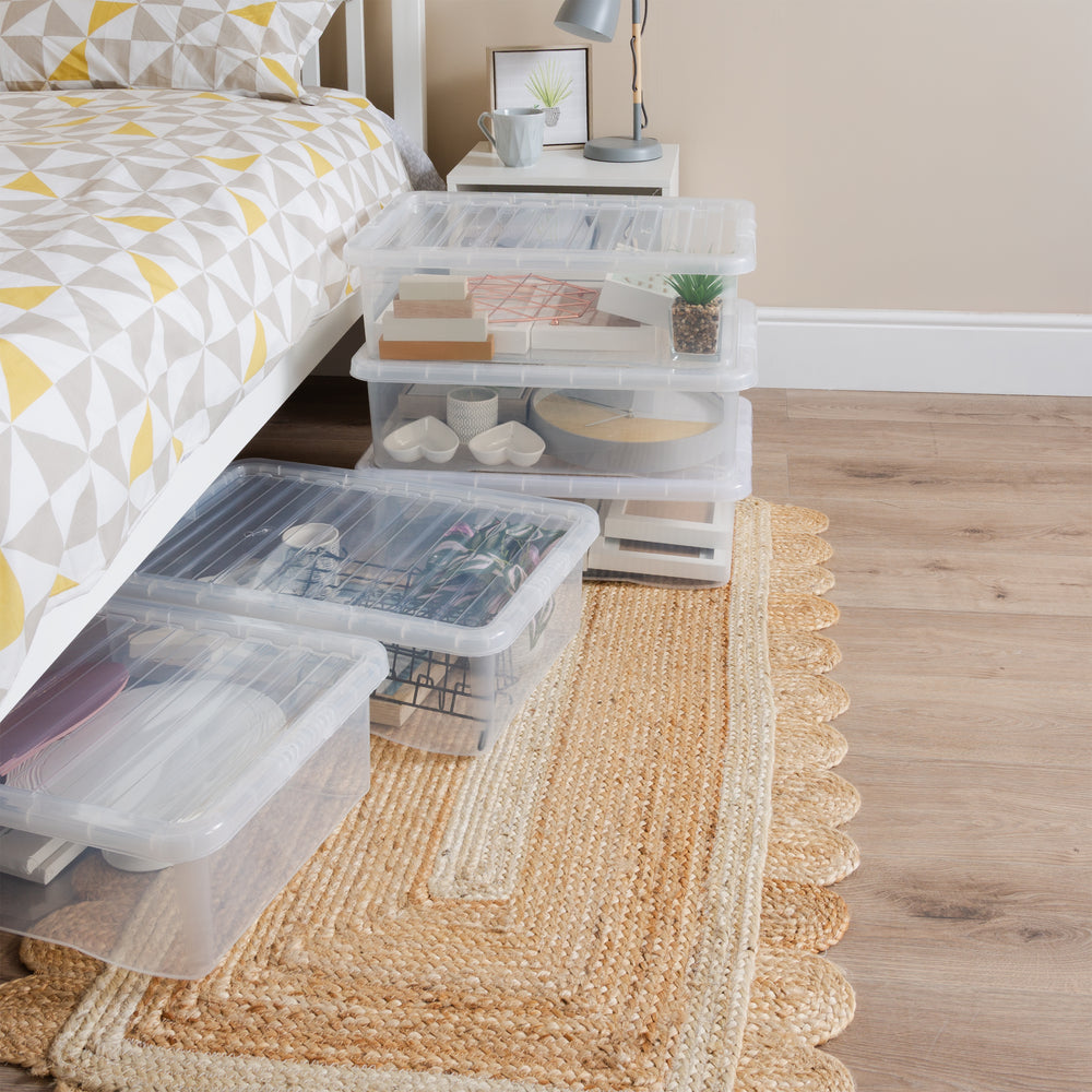 Wham Crystal Mixed 5 x 60 Litre and 5 x 32 Litre Plastic Storage Boxes with Lids-Wham-Plastic Box Shop