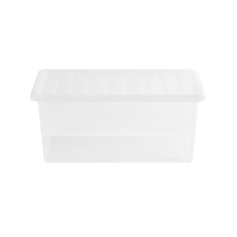 SINGLE - 45 Litre Crystal Plastic Storage Box with Lid-Wham-Plastic Box Shop