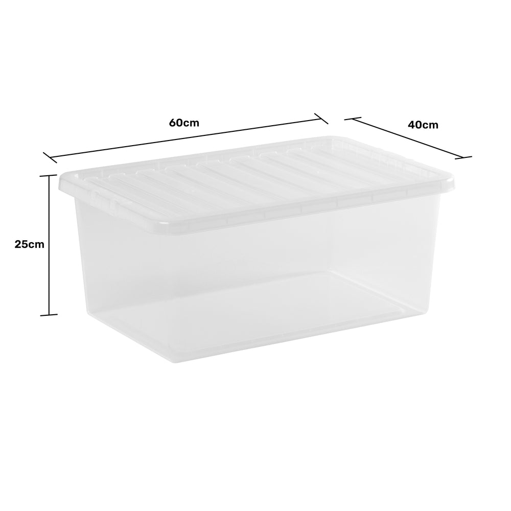 Pallet of 200 x 45L Crystal Large Plastic Boxes with Lids-Wham-Plastic Box Shop