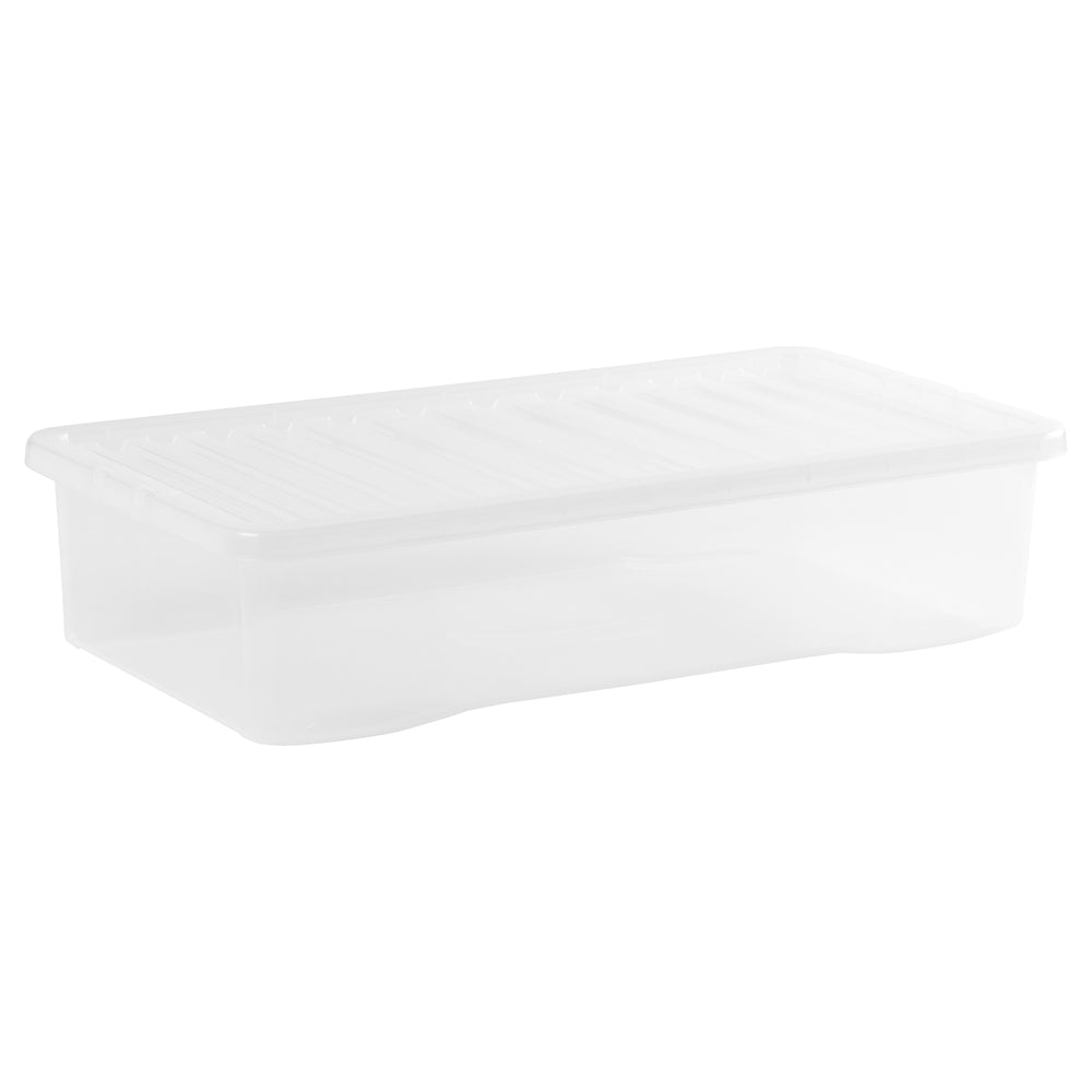 Pallet of 110 x 42L Crystal Underbed Plastic Storage Boxes with Lids-Wham-Plastic Box Shop