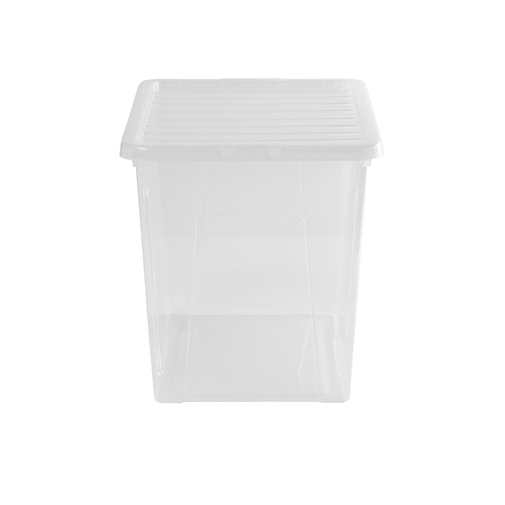 Pallet of 150 x 80L Crystal Plastic Storage Boxes with Lids-Wham-Plastic Box Shop