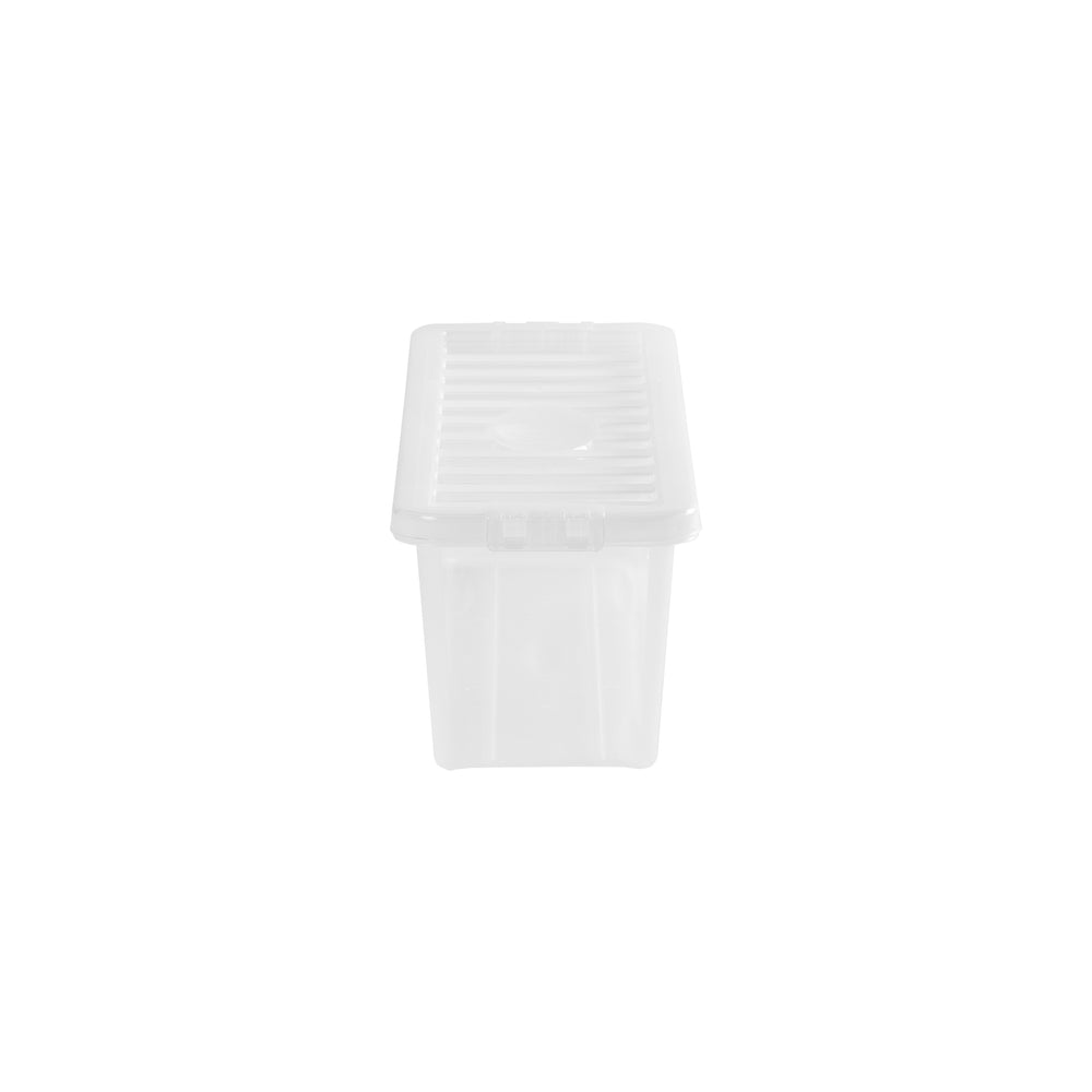 Pack of 4 Shallow Shelf 52 CD Plastic Storage Boxes with Lids-Wham-Plastic Box Shop