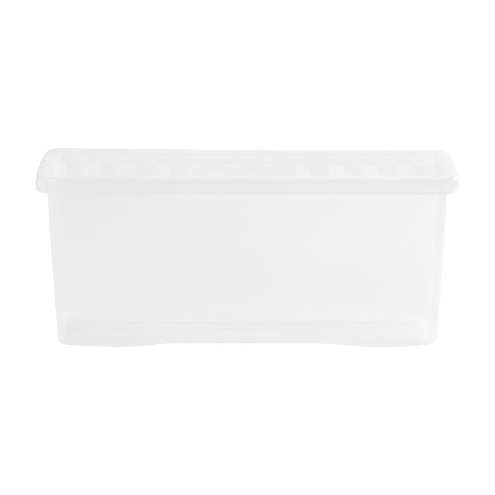 Pack of 4 x Deep Shelf Crystal 28 DVD Plastic Storage Boxes and Lids-Wham-Plastic Box Shop