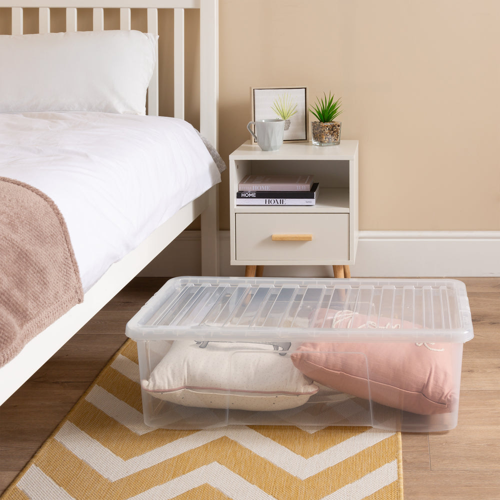 Pallet of 90 x 62L Crystal Plastic Storage Boxes with Lids-Wham-Plastic Box Shop