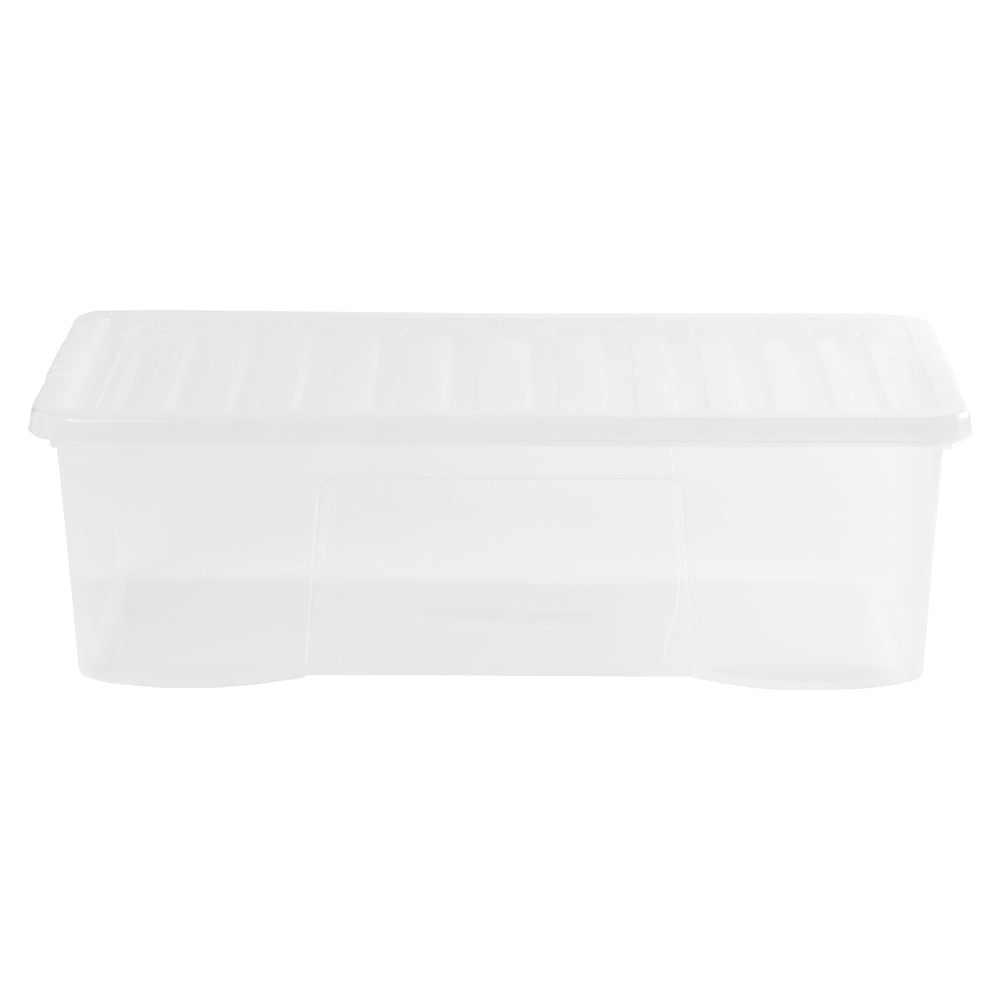 Wham Crystal Pack of 3 x 62L Plastic Storage Boxes with Lids-Wham-Plastic Box Shop
