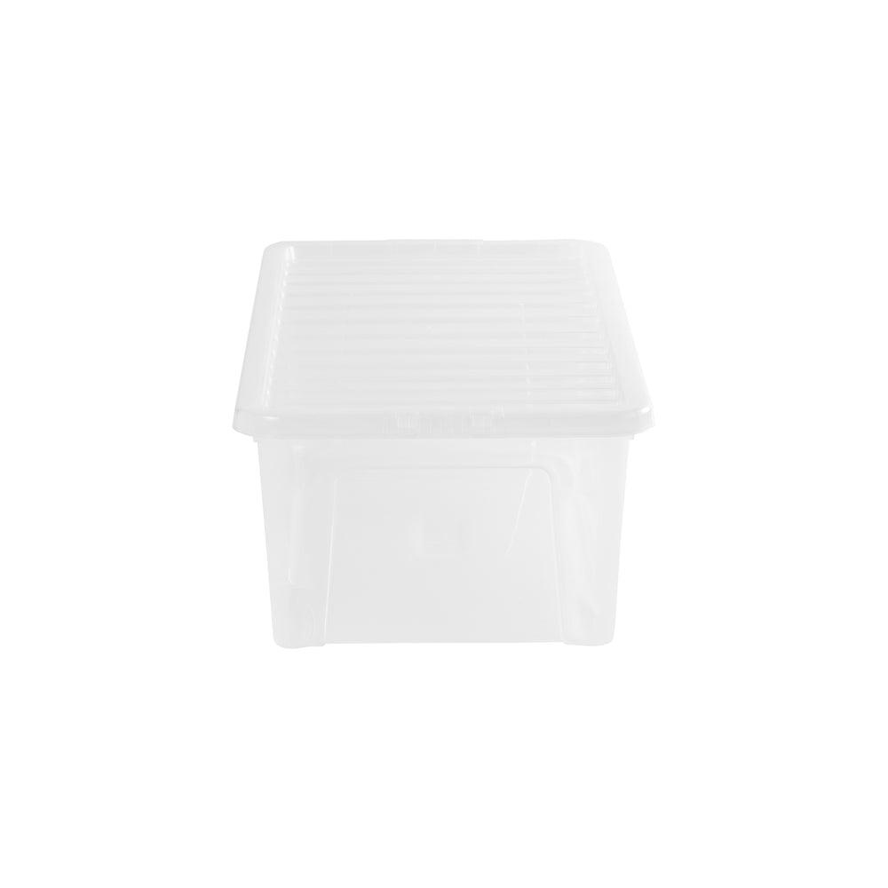 Wham Crystal Pack of 3 x 62L Plastic Storage Boxes with Lids-Wham-Plastic Box Shop
