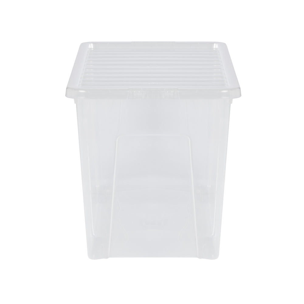 Pallet of 90 x 110L Crystal Plastic Storage Boxes with Lids-Wham-Plastic Box Shop