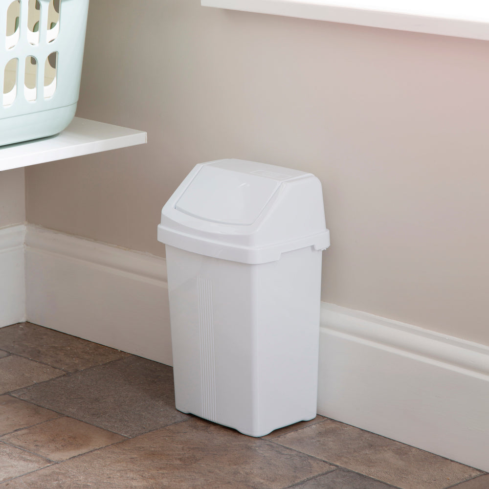 8 Litre Casa Plastic Swing Bin-Wham-Plastic Box Shop