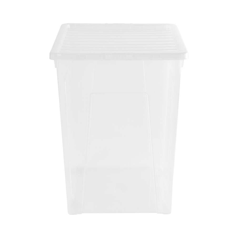 Wham Crystal Pack of 8 x 160 Litre Plastic Storage Boxes with Lids-Wham-Plastic Box Shop