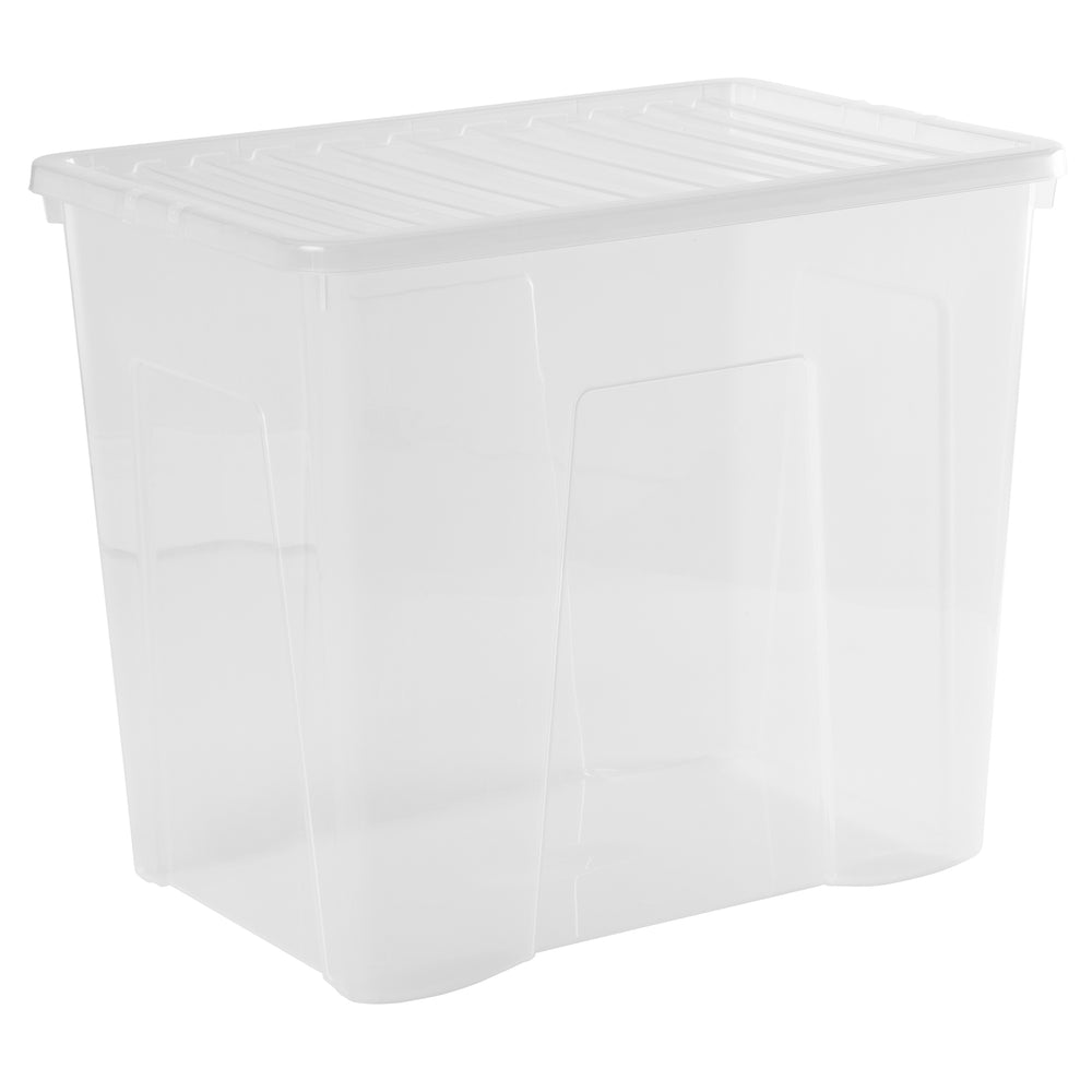Wham Crystal Pack of 8 x 160 Litre Plastic Storage Boxes with Lids-Wham-Plastic Box Shop