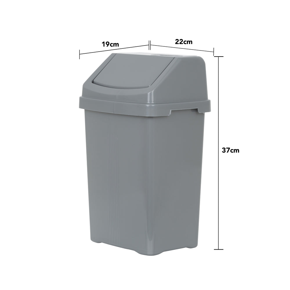 8 Litre Casa Plastic Swing Bin-Wham-Plastic Box Shop