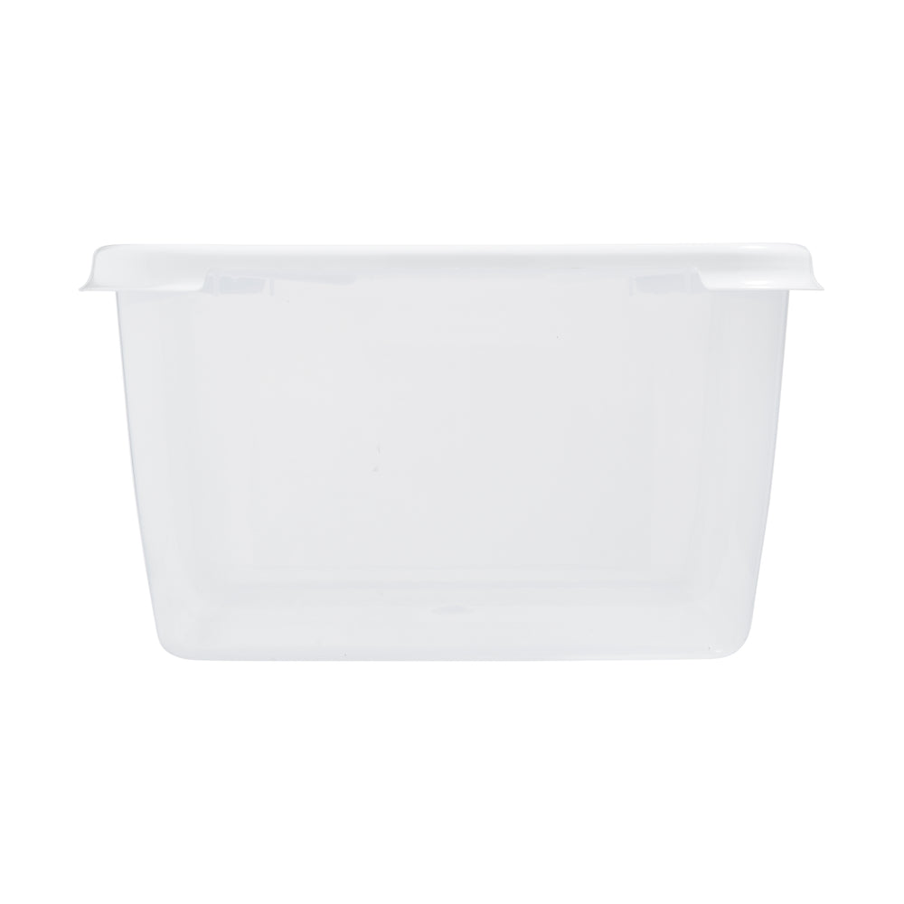 15 Litre Square Cake Plastic Storage Box White Lid - 12203-Wham-Plastic Box Shop
