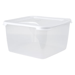 15 Litre Square Cake Plastic Storage Box White Lid - 12203-Wham-Plastic Box Shop
