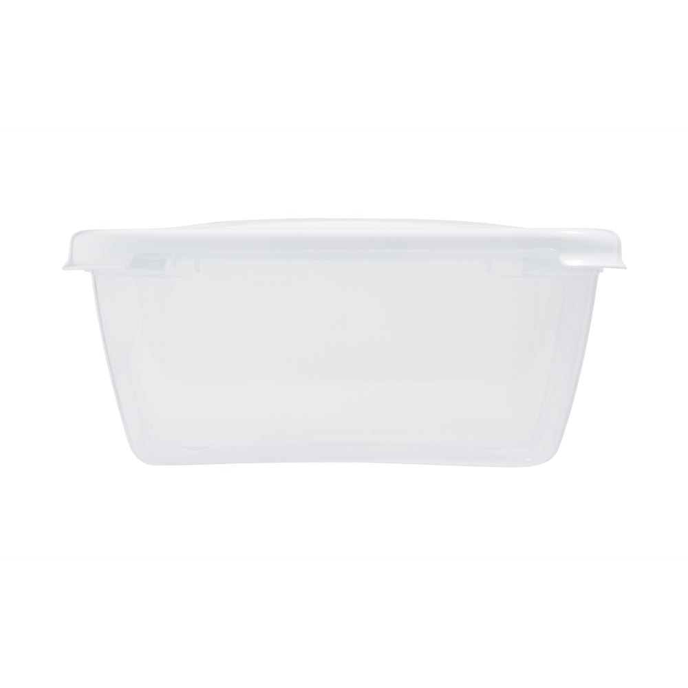 3.6 Litre Rectangular Plastic Food Box White Lid (12375)-Wham-Plastic Box Shop