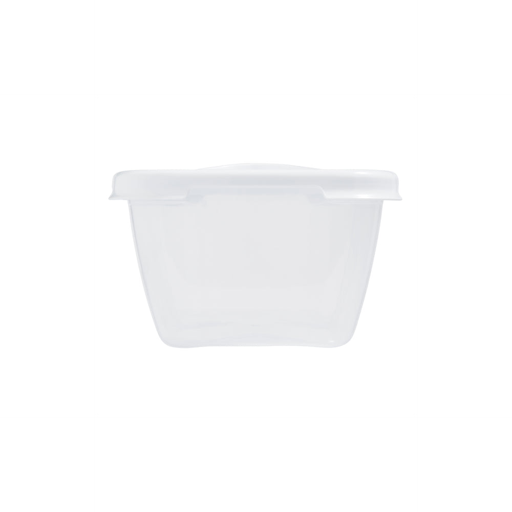 3.6 Litre Rectangular Plastic Food Box White Lid (12375)-Wham-Plastic Box Shop