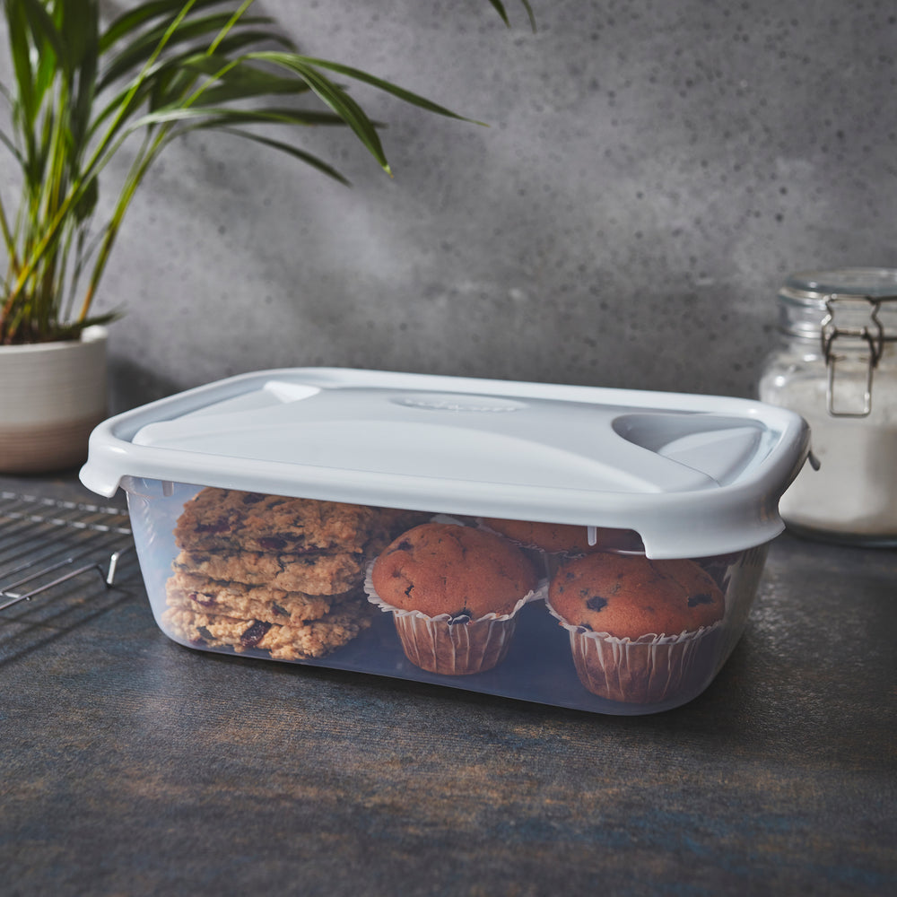 4.5 Litre Cuisine Rectangular Food Plastic Storage Box - 12376-Wham-Plastic Box Shop