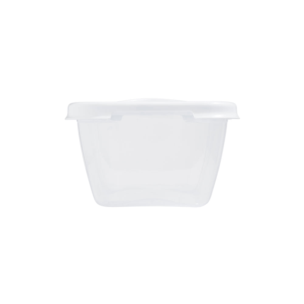 6 Litre Rectangular Food Box White Lid (12377)-Wham-Plastic Box Shop