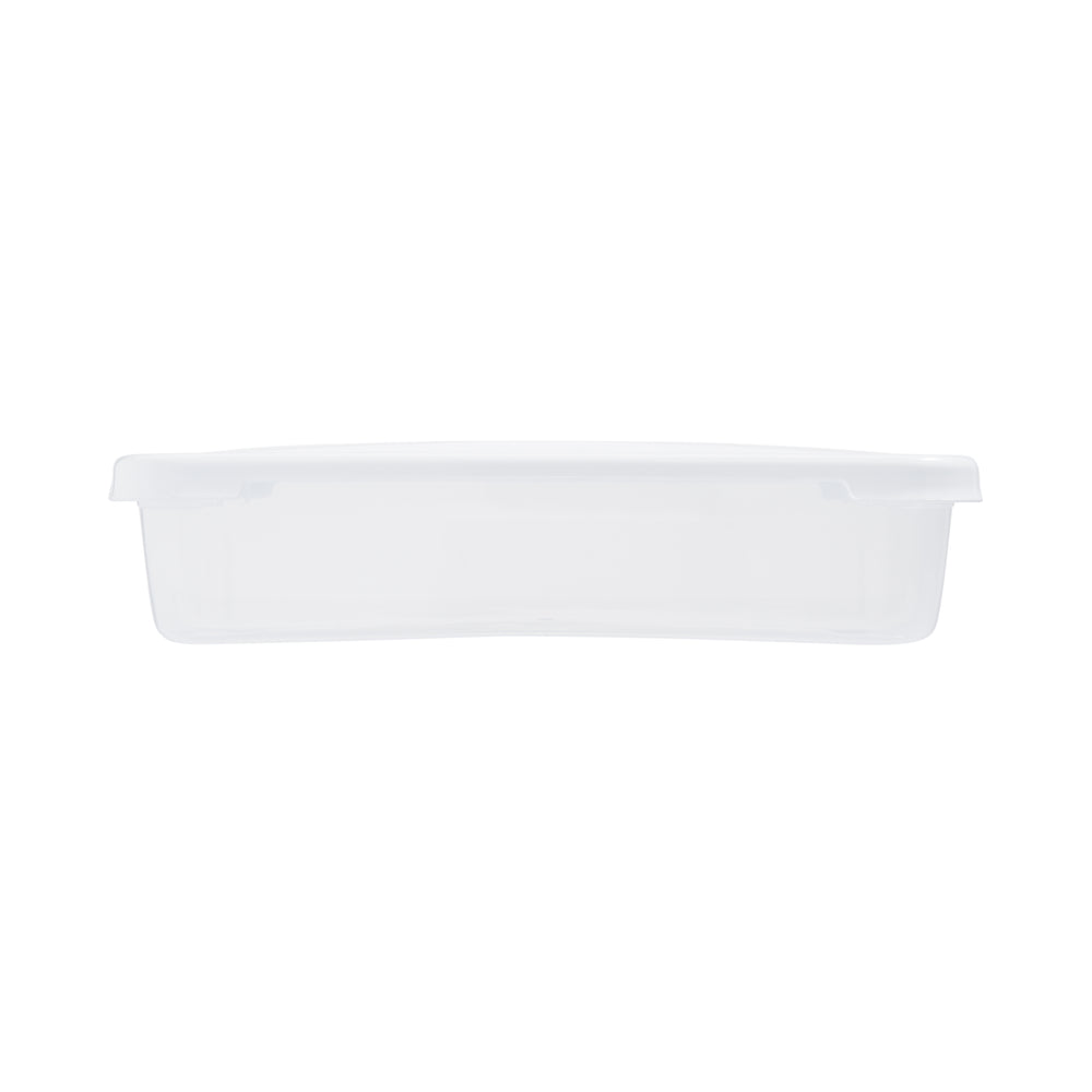 1.2 Litre Clear Food Box with White Lid – Wham-Wham-Plastic Box Shop