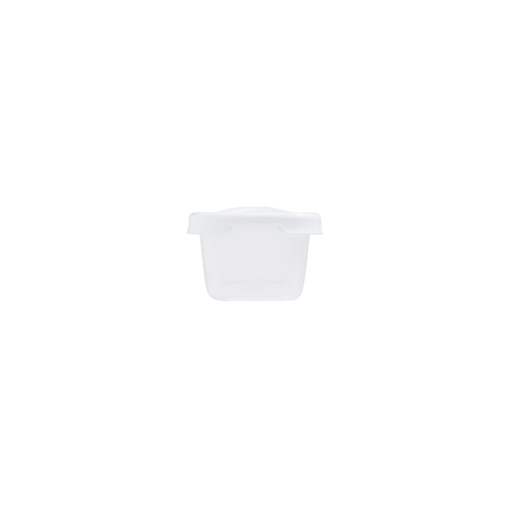 1.2 Litre Clear Food Box with White Lid – Wham-Wham-Plastic Box Shop