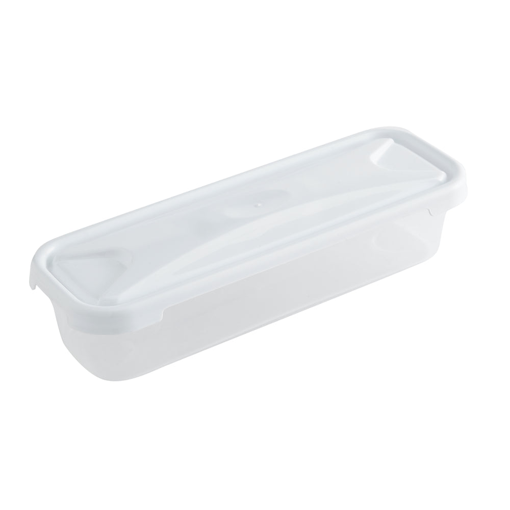 1.2 Litre Clear Food Box with White Lid – Wham-Wham-Plastic Box Shop