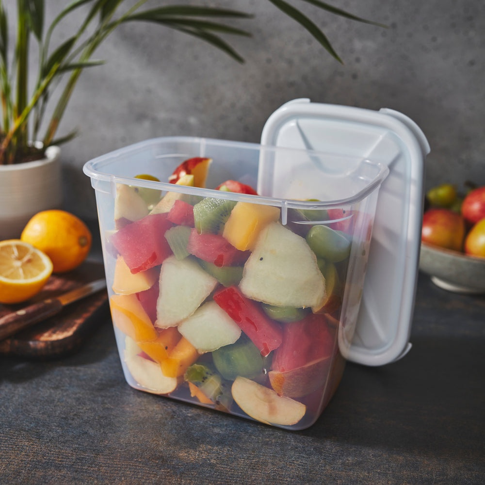 2.4 Litre Clear Rectangular Plastic Food Storage Box – Wham-Wham-Plastic Box Shop
