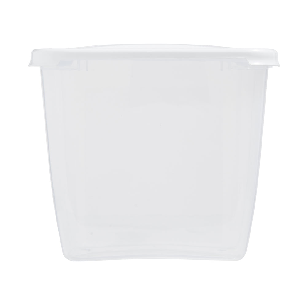 2.4 Litre Clear Rectangular Plastic Food Storage Box – Wham-Wham-Plastic Box Shop