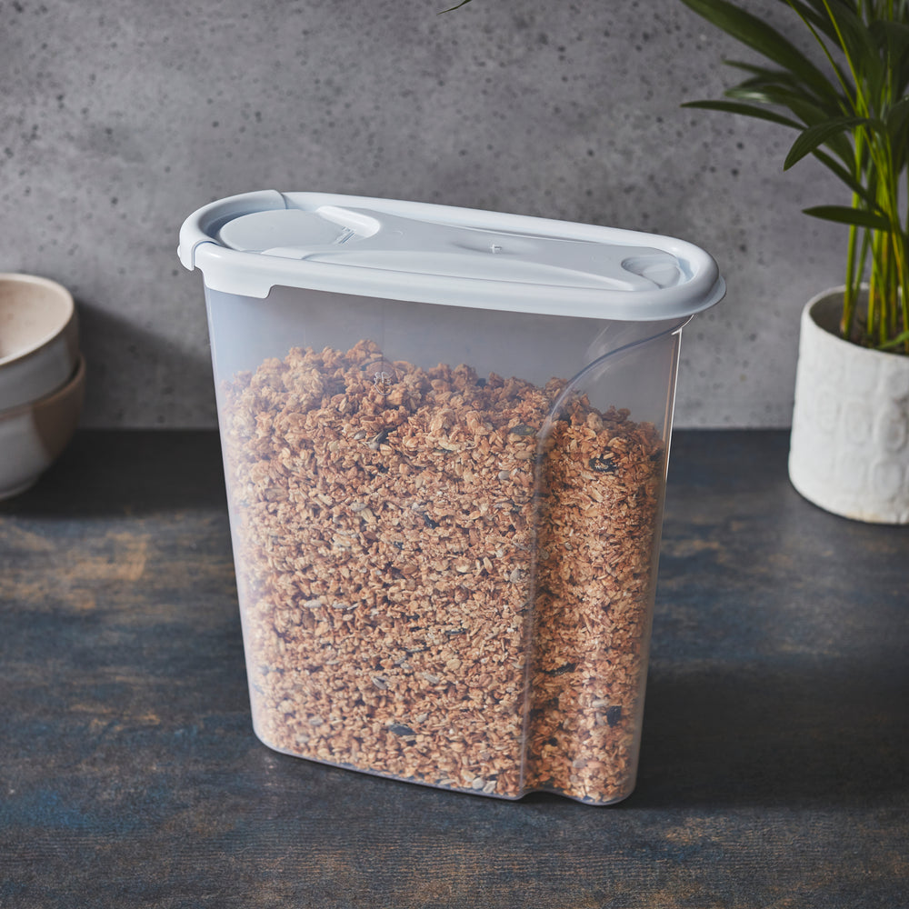 2.5 Litre Store 'n' Pour Dry Food Cereal Plastic Container - 12395-Wham-Plastic Box Shop