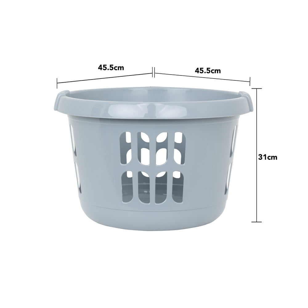 Small Round Plastic Laundry Basket-Wham-Plastic Box Shop