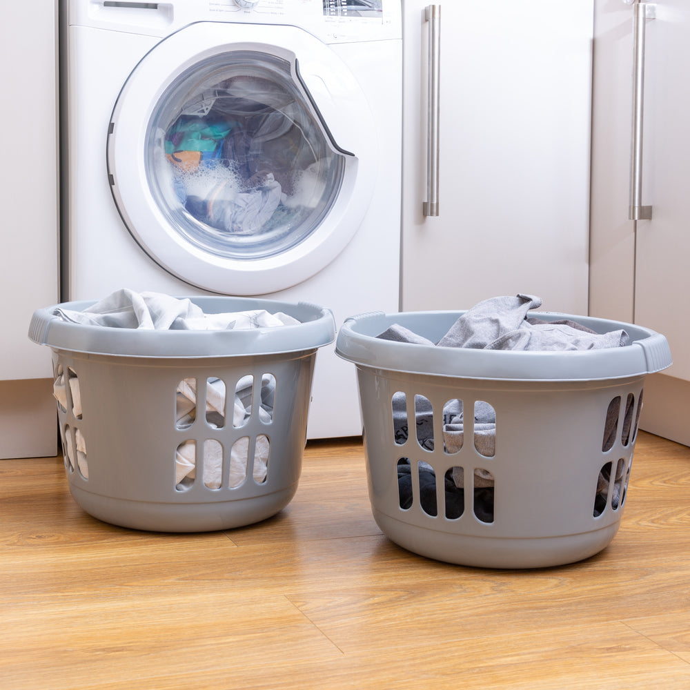 Small Round Plastic Laundry Basket-Wham-Plastic Box Shop