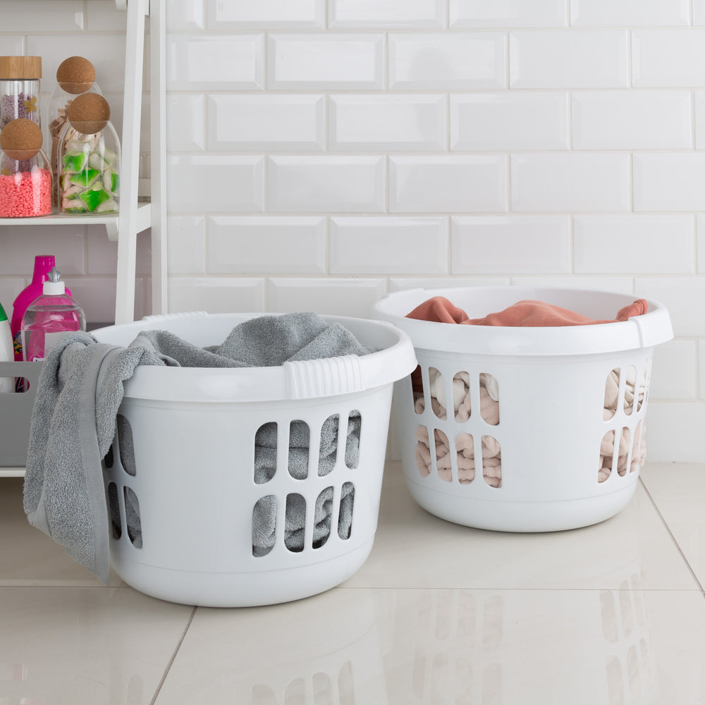 Small Round Plastic Laundry Basket-Wham-Plastic Box Shop