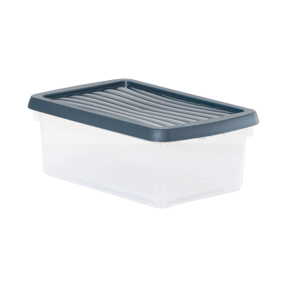 Set of 4 - 3.5 Litre Wham Plastic Storage Boxes with Mixed Coloured Lids (13109)-Wham-Plastic Box Shop