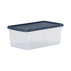 Set of 3 - 9 Litre Wham Plastic Storage Boxes with Mixed Coloured Lids - Shoe Boxes - 13129-Wham-Plastic Box Shop