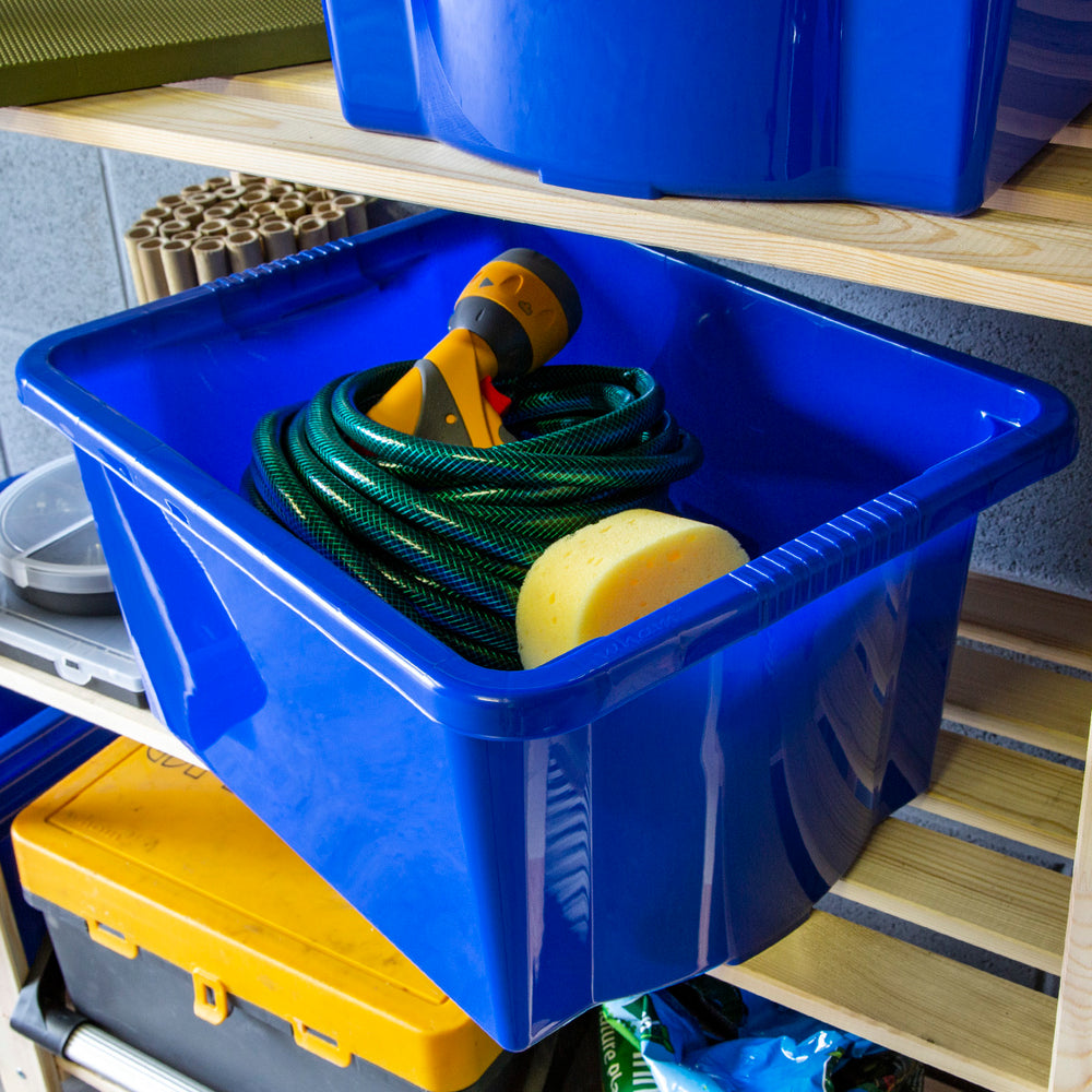 SINGLE - 35 Litre Stack and Store Plastic Storage Box - NO LID-Wham-Plastic Box Shop