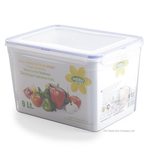 9 Litre Rectangular Plastic Food Box With Clip Lid-Hobby Life-Plastic Box Shop