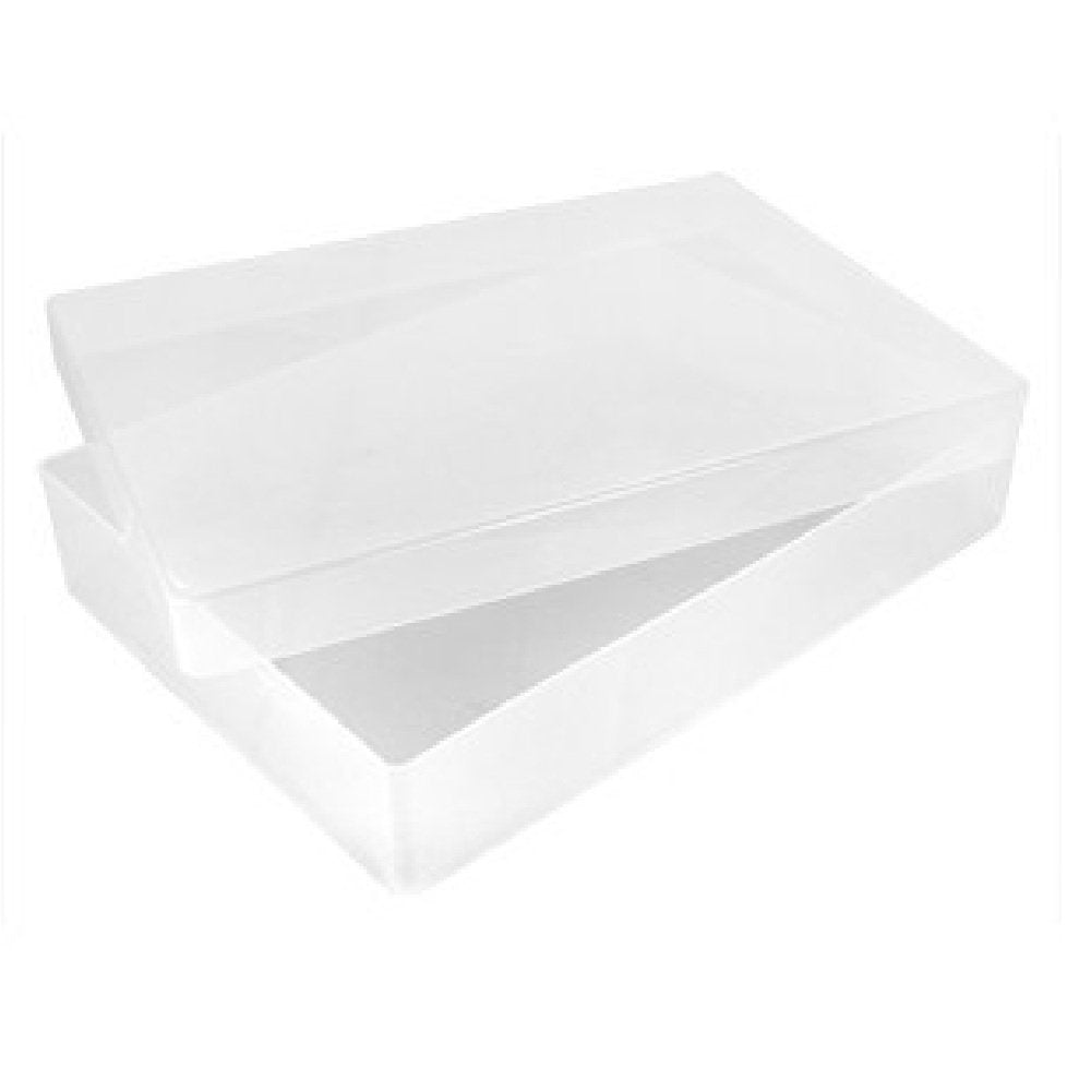 A4 Clear Plastic Paper and Card Storage Box with Lid-SBW-Plastic Box Shop