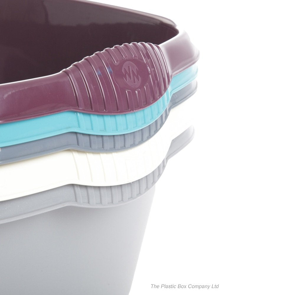 32cm Casa Square Plastic Washing Up Bowl-Wham-Plastic Box Shop