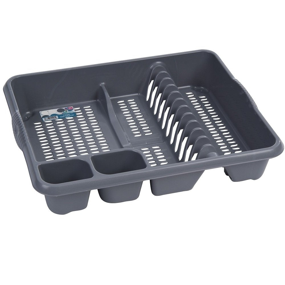 Large Plastic Dish Drainer-Wham-Silver-WMCDS-Plastic Box Shop