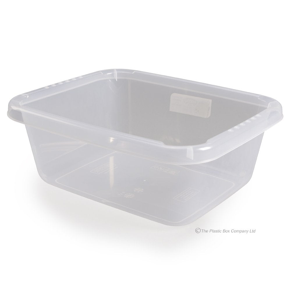 5 Litre Small Clear Rectangle Washing Up Bowl-Hobby Life-Plastic Box Shop