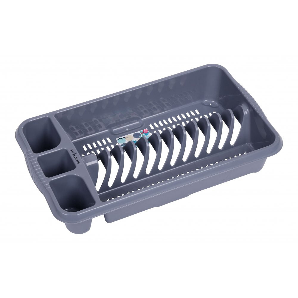 Medium Plastic Dish Drainer-Wham-Silver-WMMDSL-Plastic Box Shop