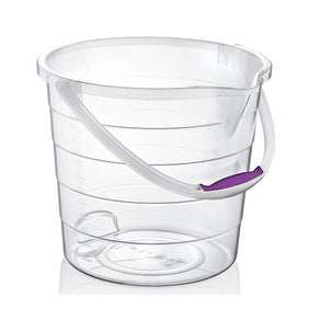 10 Litre Clear Stepped Bucket-Hobby Life-Plastic Box Shop