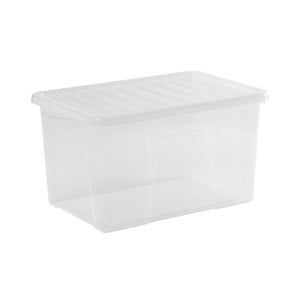Pallet of 150 x 60L Crystal Plastic Storage Boxes with Lids-Wham-Plastic Box Shop