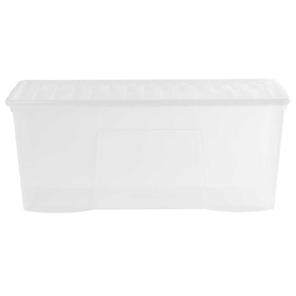 Pack of 2 x 133L Extra Large Long Plastic Storage Boxes with Lids-Wham-Plastic Box Shop