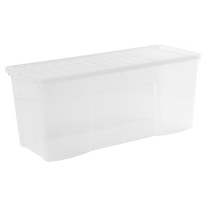Pallet of 72 x 133L Crystal Extra Large Plastic Storage Boxes with Lids-Wham-Plastic Box Shop