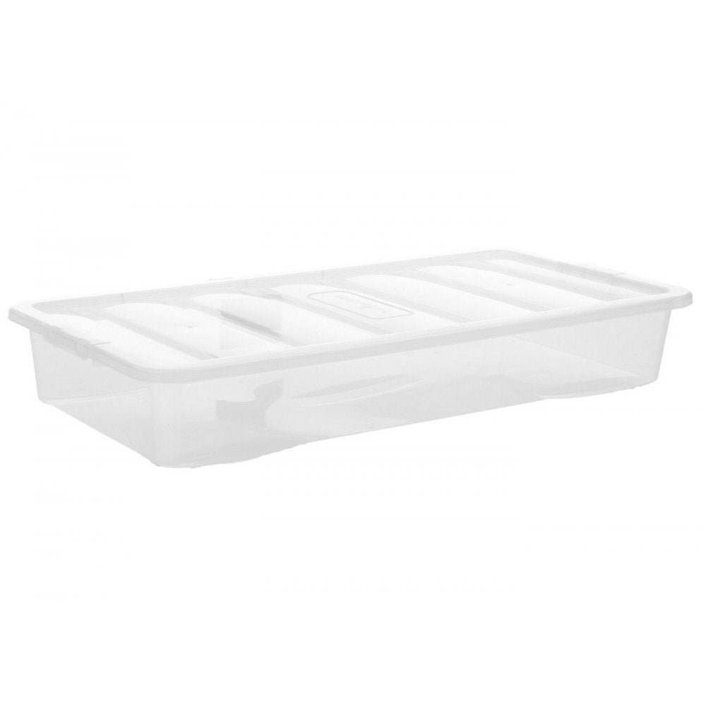 Pallet of 90 x 55L Shallow and Long Under Bed Boxes with Lids-Wham-Plastic Box Shop