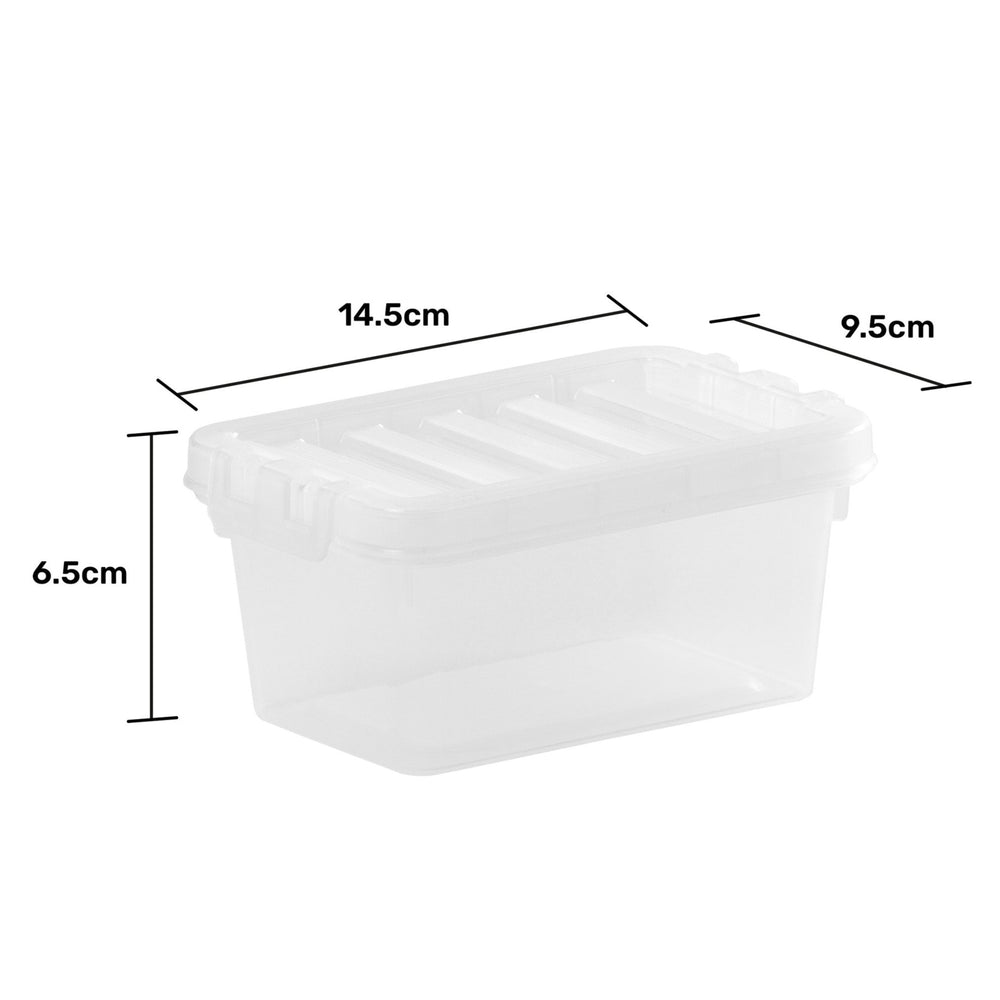 500ml Clear Plastic Storage Box with Lid – Wham Crystal-Wham-Plastic Box Shop