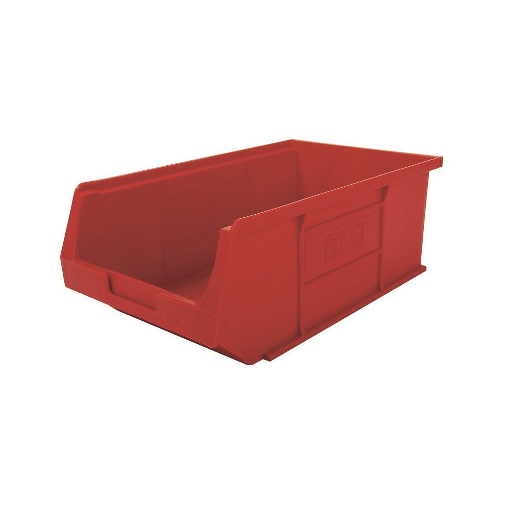 Pack of 5 x XL7 Semi-Open Fronted Storage Containers-XL-Red-XL7P5R-Plastic Box Shop