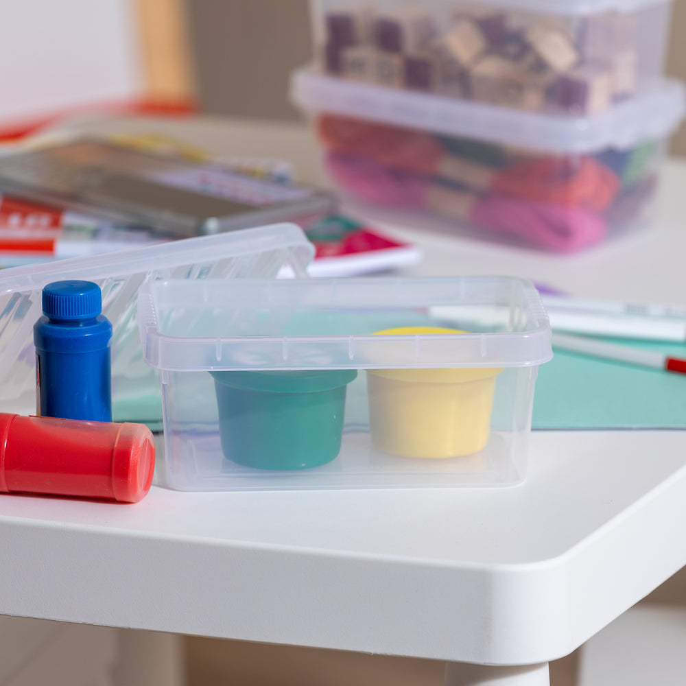 Wham Crystal 1.1L Clear Plastic Storage Box with Lid-Wham-Plastic Box Shop