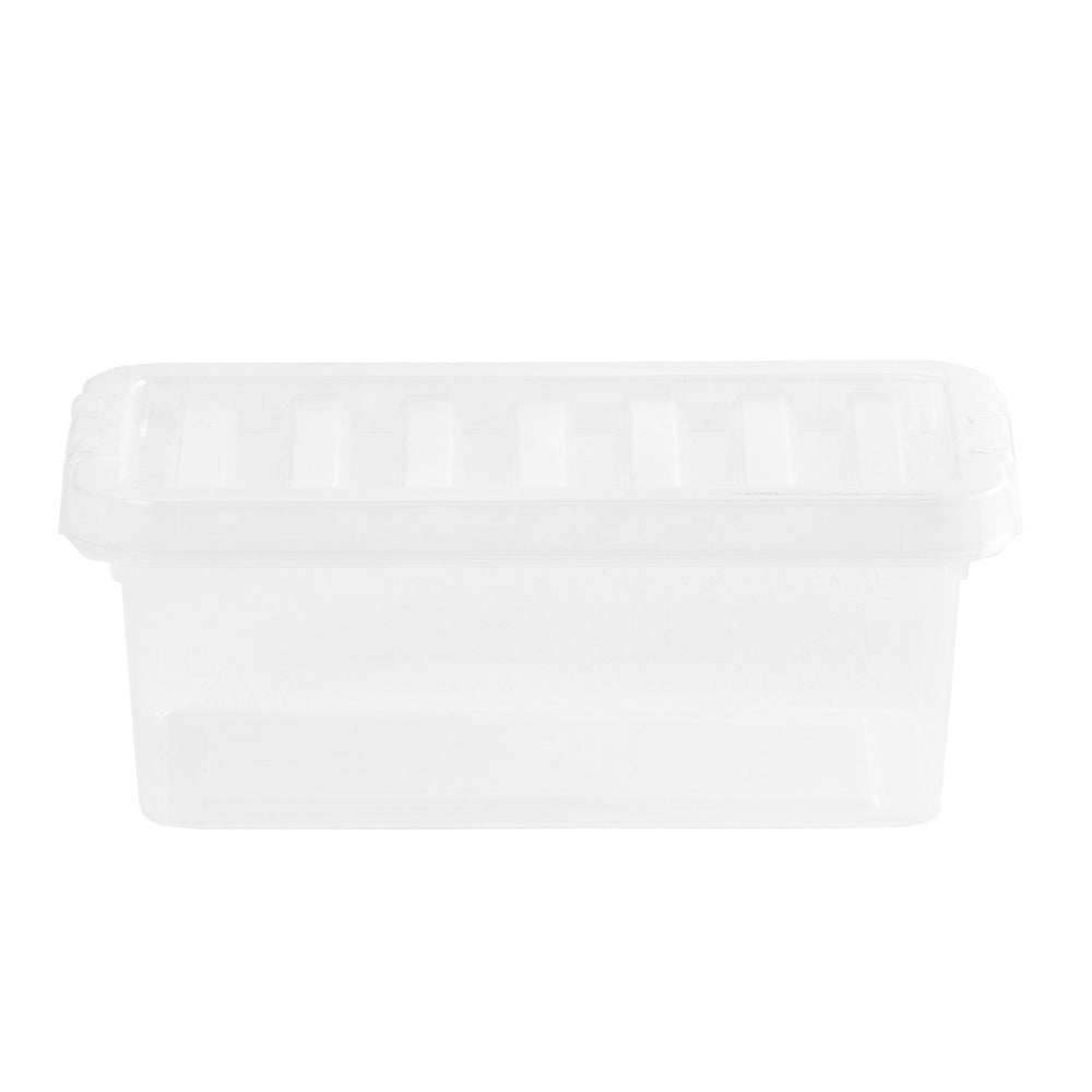 Wham Crystal 1.1L Clear Plastic Storage Box with Lid-Wham-Plastic Box Shop