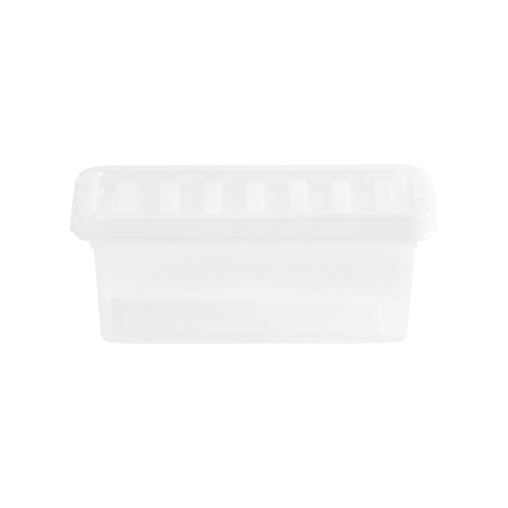 2 Litre Clear Plastic Storage Box with Lid – Wham Crystal-Wham-Plastic Box Shop